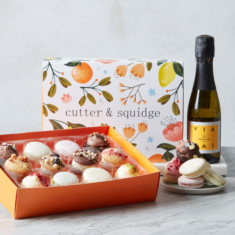 Cutter & Squidge Mother's Day Selection Box with Prosecco