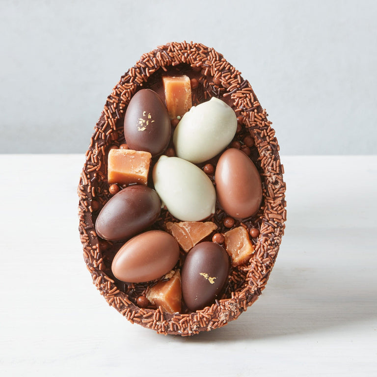 Cutter & Squidge Filled Egg Half Billionaire Filled Easter Egg