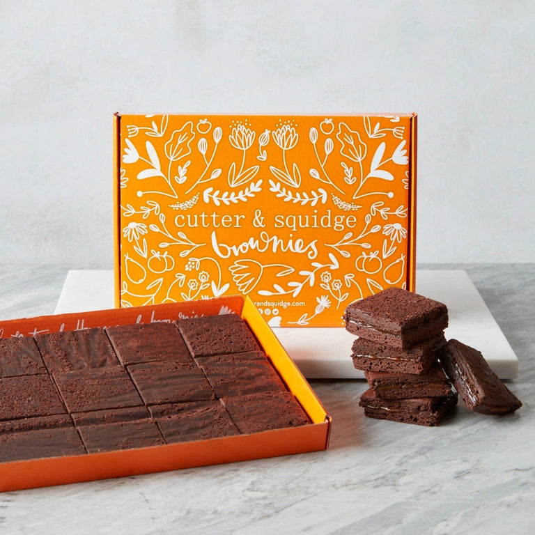 Cutter & Squidge Salted Caramel Mini Brownie Box