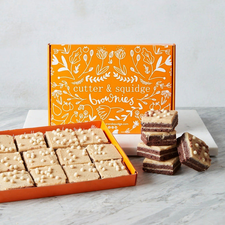 Cutter & Squidge Peanut Butter Fudge Mini Brownie Box