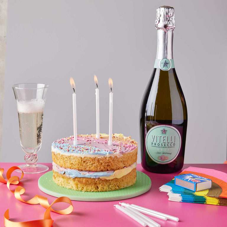 Cutter & Squidge Happy Birthday Hamper with Prosecco