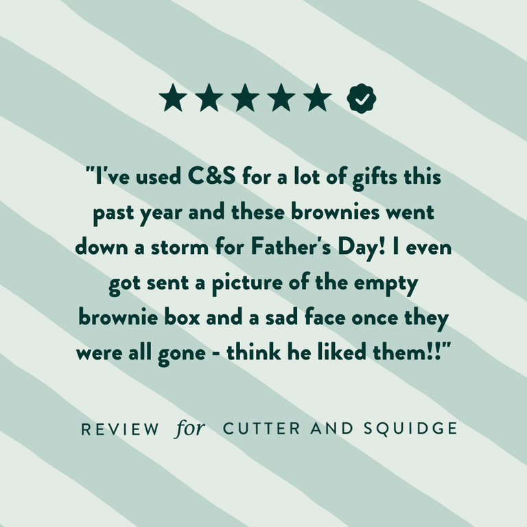 Cutter & Squidge Father's Day Brownies & Beer Gift Box