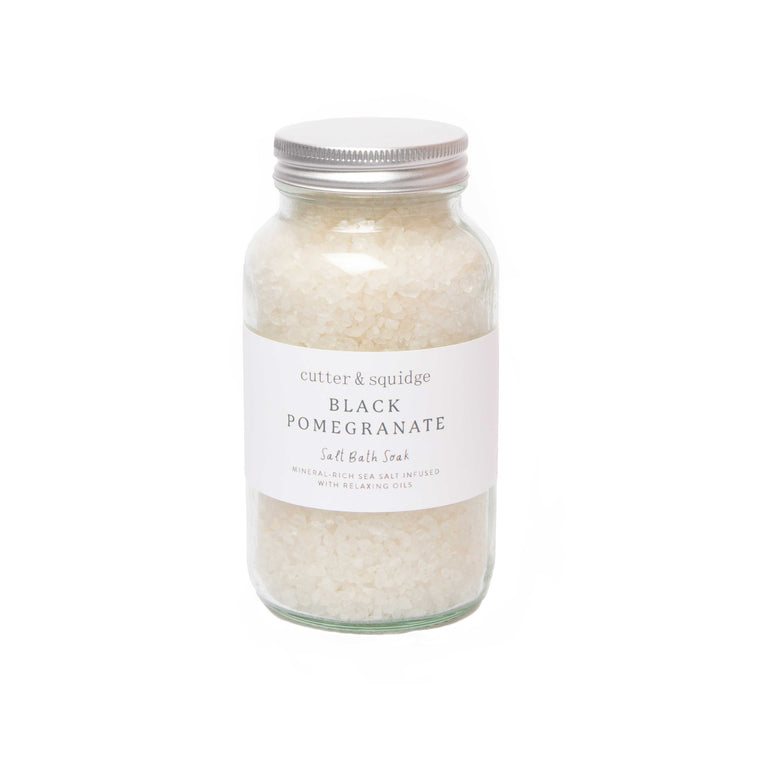 Cutter & Squidge One Bottle Black Pomegranate Bath Salts