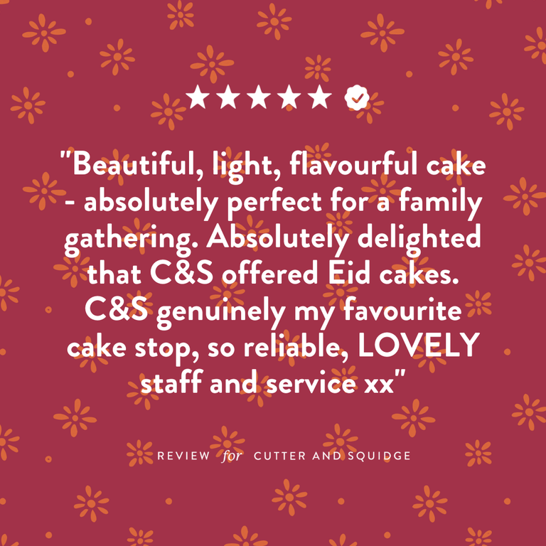 Cutter & Squidge Small (6") Eid Mubarak Chocolate Fudge Cake