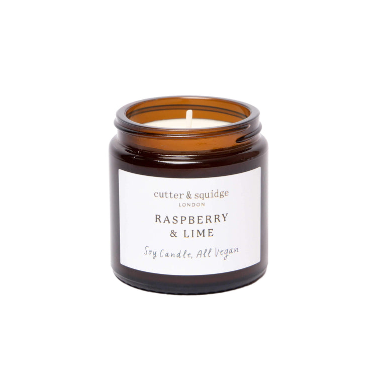 Cutter & Squidge One Candle Raspberry & Lime Scented Candle