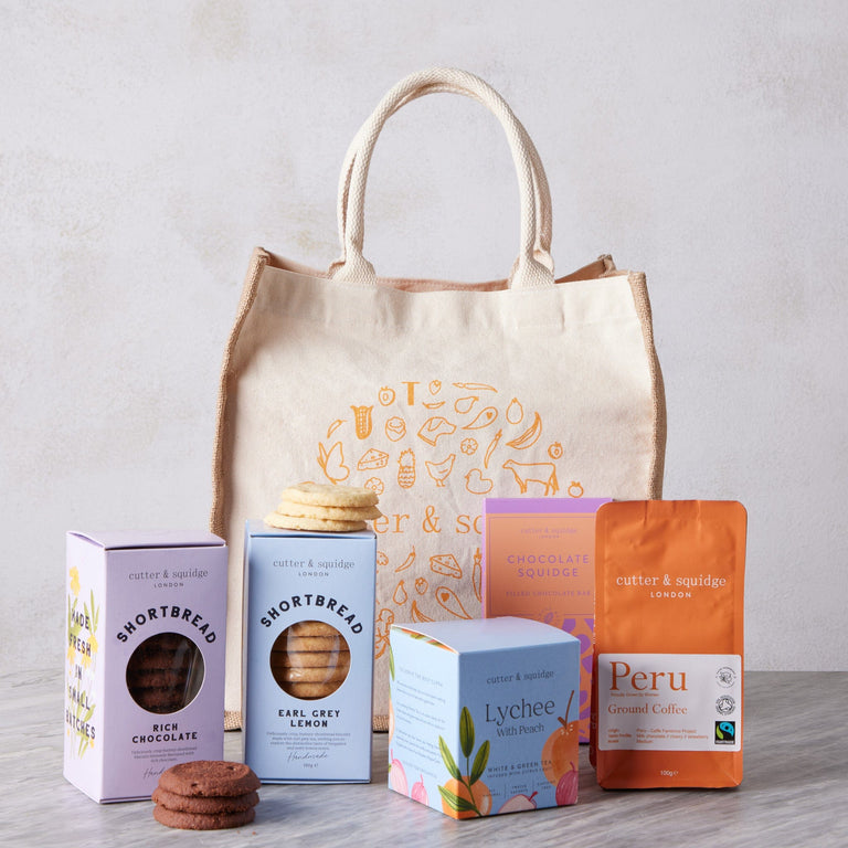 Cutter & Squidge Christmas Tea & Biscuits Gift Bag
