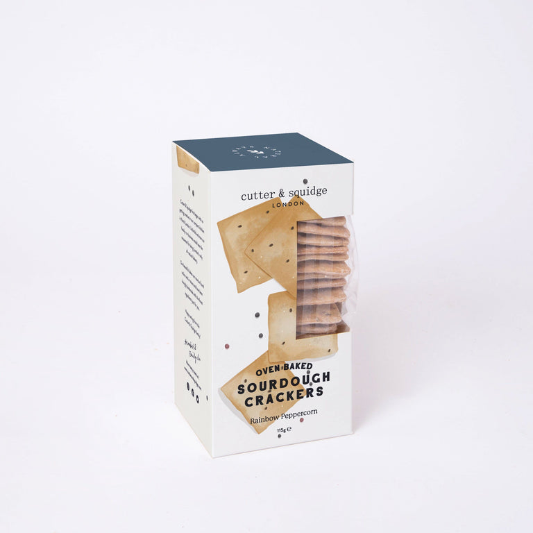 Cutter & Squidge RAINBOW PEPPERCORN SOURDOUGH CRACKERS