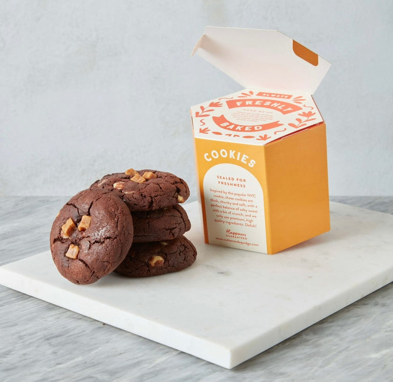 Cutter & Squidge Choco Salted Caramel Chunky Cookie Box