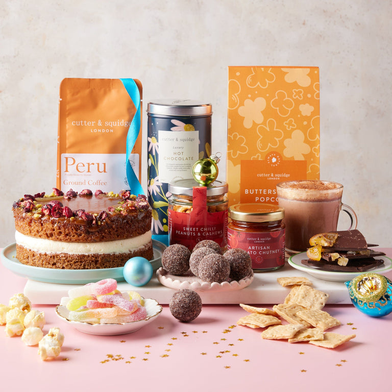 Cutter & Squidge One Hamper Luxury Vegan Christmas Hamper