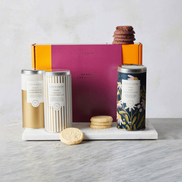 Cutter & Squidge One Gift Box Christmas Biscuit Tin Gift Box
