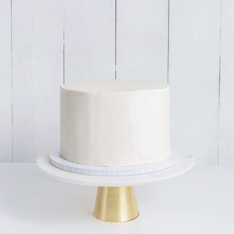 Cutter & Squidge Weddings ONE TIER WHITE WEDDING CAKE