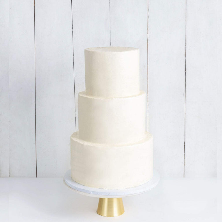 Cutter & Squidge Weddings Three Tier (10", 8", 6") THREE TIER WHITE WEDDING CAKE