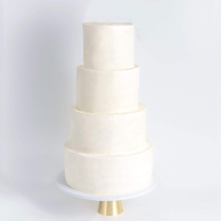 Cutter & Squidge Weddings Four Tier (12", 10", 8", 6") FOUR TIER WHITE WEDDING CAKE