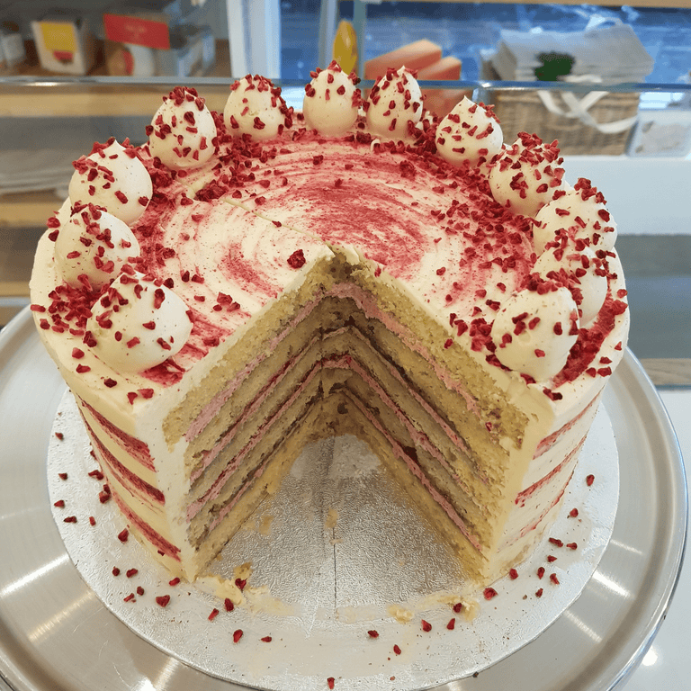 Cutter & Squidge Wheat Free Raspberry Ripple Cake