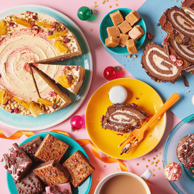 Cutter & Squidge Christmas Pistachio Orange Cranberry Cake