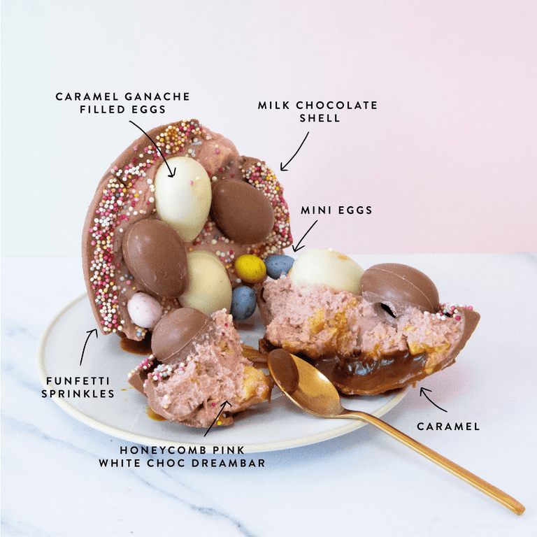 Cutter & Squidge Filled Egg Half Funfetti Filled Easter Egg