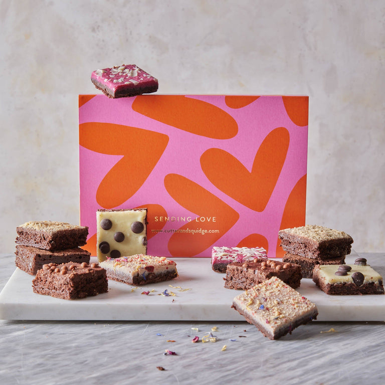 Cutter & Squidge Valentine's Day Mixed Mini Brownie Box
