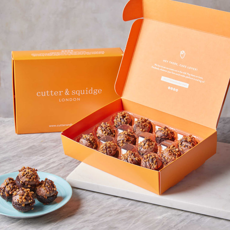 Cutter & Squidge Vegan Chocolate Hazelnut Mini Cupcakes