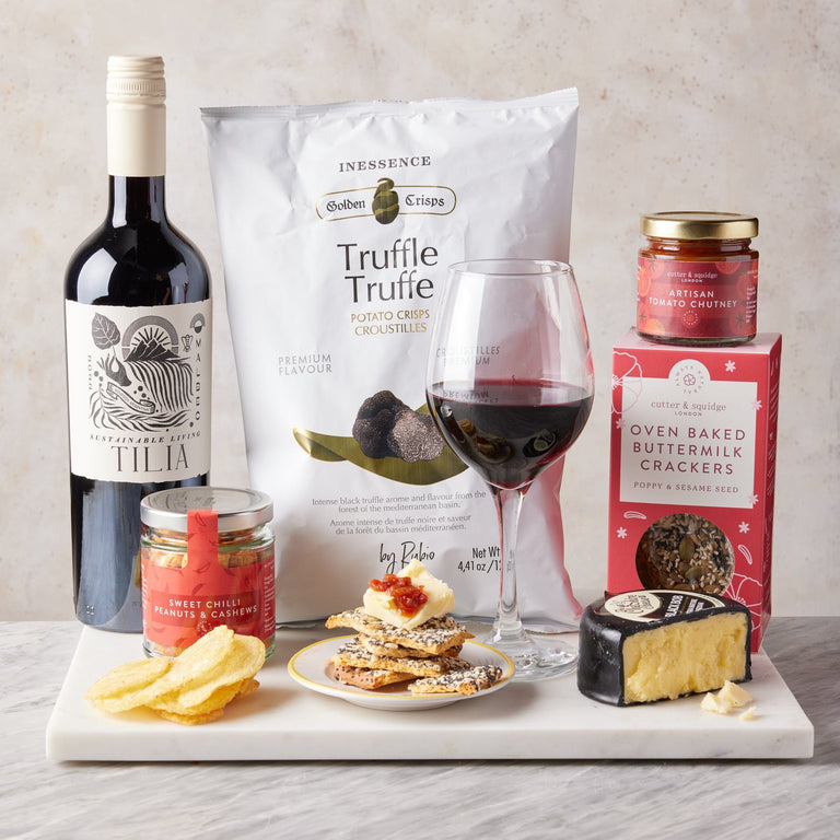 Cutter & Squidge One Hamper Red Wine and Cheese Hamper