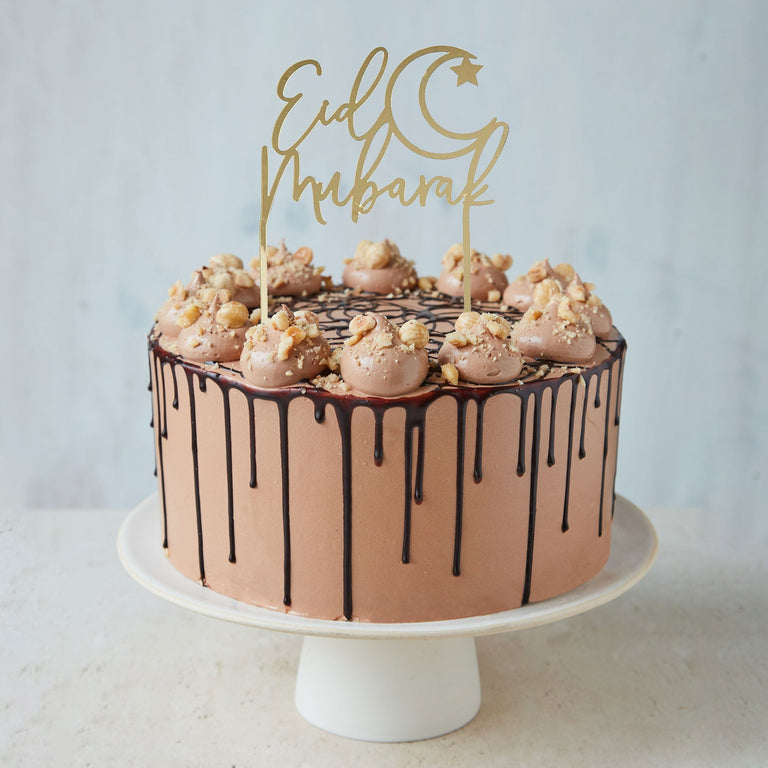 Cutter & Squidge Eid Mubarak Chocolate Hazelnut Cake