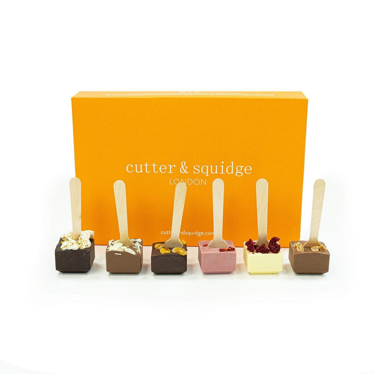 Cutter & Squidge Pack of 6 HOT CHOCOLATE SPOON SET